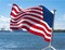 American Boat Flag 16x24 In Outdoor, Embroidered Small US Flags Double Sided Heavy Duty USA United State Flag Banner for Boating Nautical Yacht